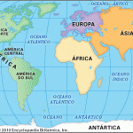 Mapa da Terra após deriva continental